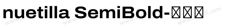 nuetilla SemiBold字体转换